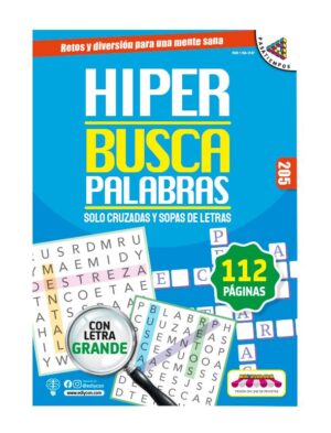 HBP-205, cruzadas, sopas-de-letras, hiperbuscapalabras