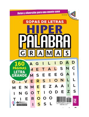 HIPERPALABRAGRAMAS 257, sopas-de-letras, letra-grande
