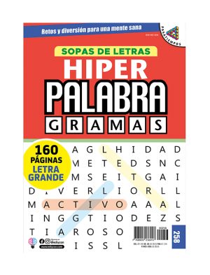 HIPERPALABRAGRAMAS 258, sopas-de-letras, letra-grande