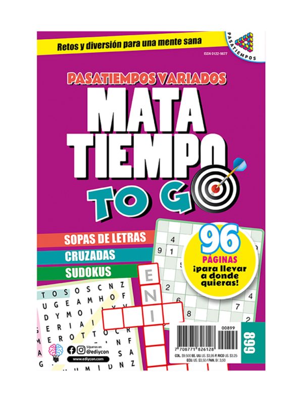 MATATIEMPO TO GO 899 , pasatiempos-variados