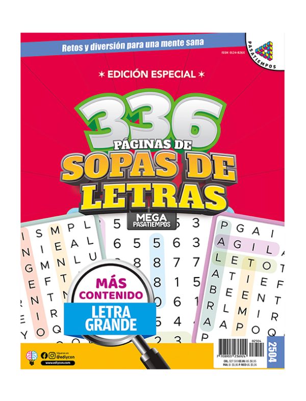 MEGA SOPAS 2504, SOPAS-DE-LETRAS