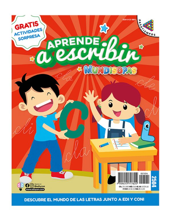 Mundisopas-aprende-a-escribir, pasatiempos-para-niños