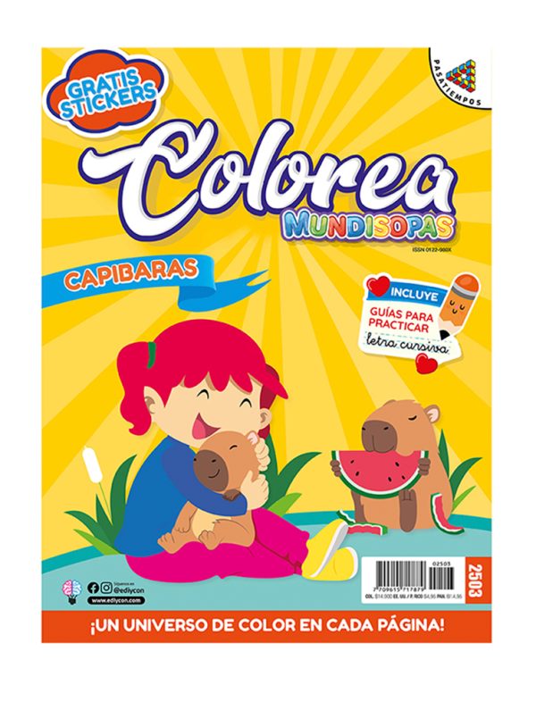 MUNDISOPAS COLOREA 2503-CAPIBARAS, NIÑAS,