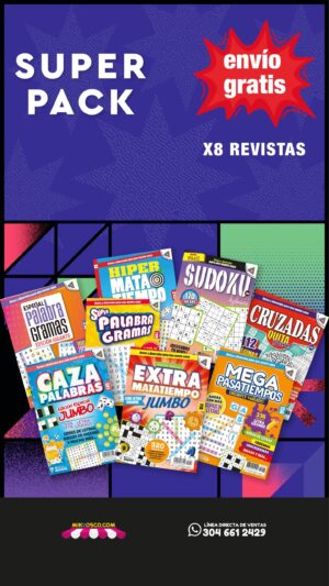 Super-pack, 8 revistas, ediycon