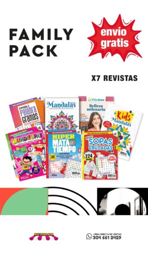 family-pack, paquete-por-7-revistas, ediycon