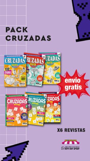 pack-cruzadas, paquete-de-6-revistas-de-cruzadas