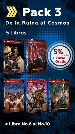 Pack 3 Marvel Paquete de libros del 6 al 10